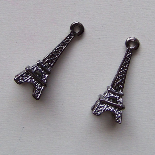 Přívěšek Eiffelovka/ gunmetal/ 24x9mm