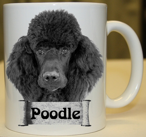 Hrneček s vypáleným obrázkem Poodle 330ml
