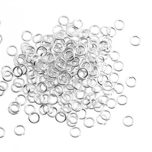 Spojovací kroužky 3 mm, stříbrné - 500 ks