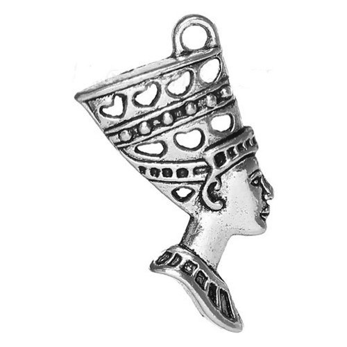 Královna Nefertiti/ ant.stříbro/ 39x27mm/ 1ks