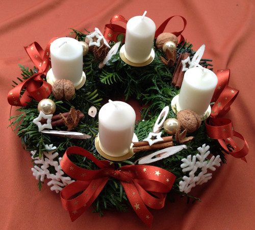 Věnec adventní rezavý — foto 1