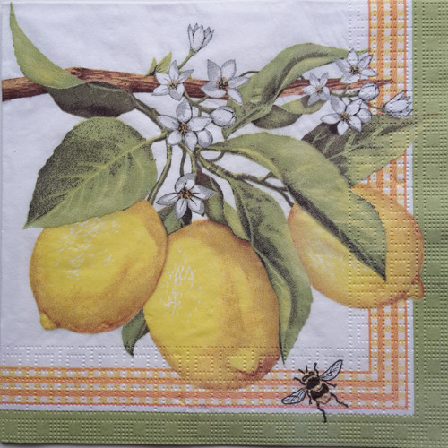 Ubrousek - citron 33x33cm