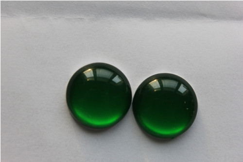 Akrylový kabošon, 20 mm, tmavězelený, 1 KUS!