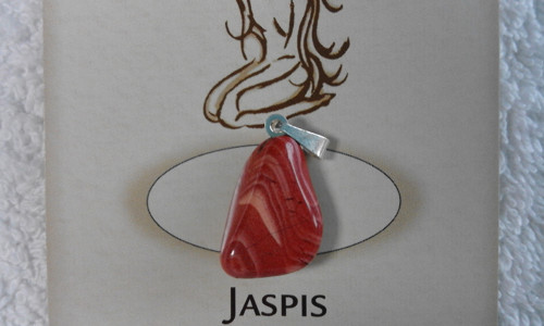 Jaspis - tromlovaný kamínek, přívěsek č.2