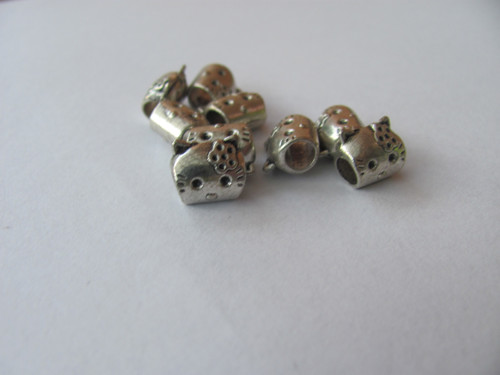Spacer / kovová kočička Kitty 9x10 mm - 20 ks