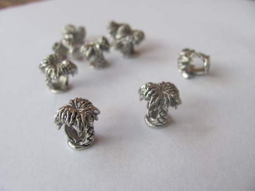 Spacer /kovový korálek palmička 11x11 mm - 20 ks