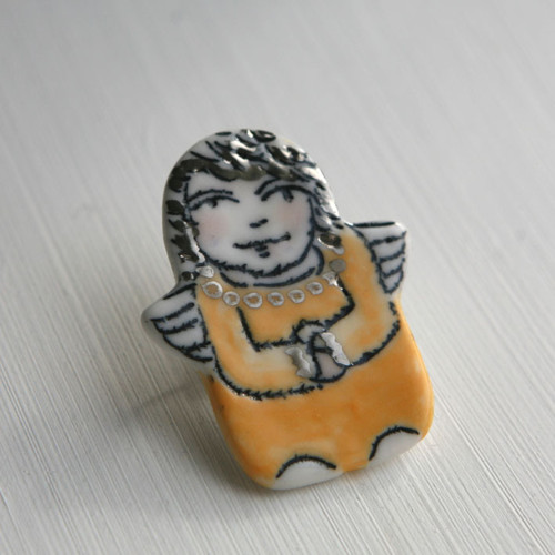 Anděl (porcelán.brož) — foto 1
