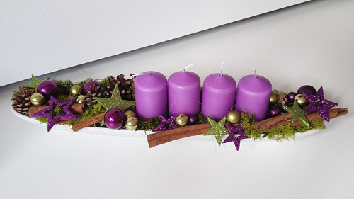 Adventní dlouhý svícen — foto 1