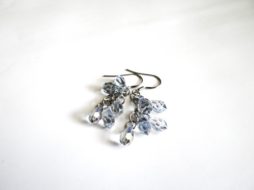Náušnice - Swarovski (chirurgická ocel) — foto 1