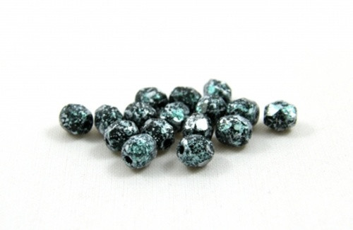 Ohňovky sklo pr.4mm (50ks) - granit modrý