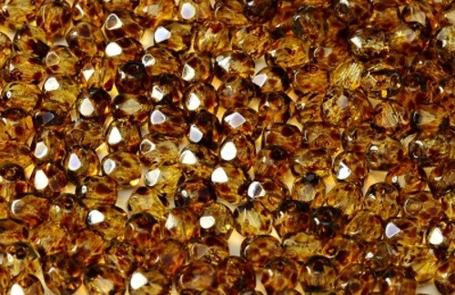 Ohňovky sklo pr.4mm (50ks) - topaz