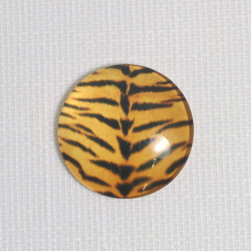 Čočka kulatá pr.10mm-kůže tygra (za 1ks)