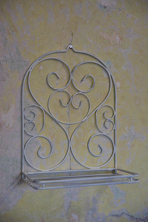 Kovová "shabby" polička — foto 1