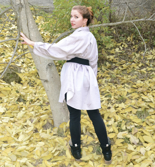 Stylová maxikošile — foto 1