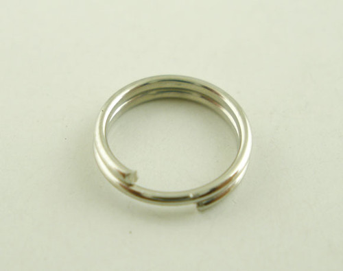 Kroužky/ dvojité/ platina/ 7mm