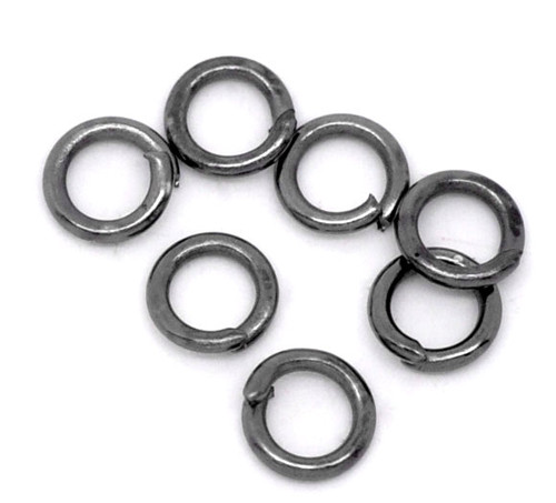 Kroužky/ gunmetal/ 4mm — foto 1
