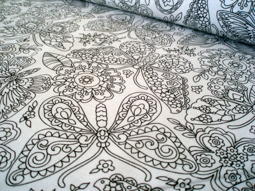 Vyfarbovacia bavln.látka Color Me-Papillon Paisley