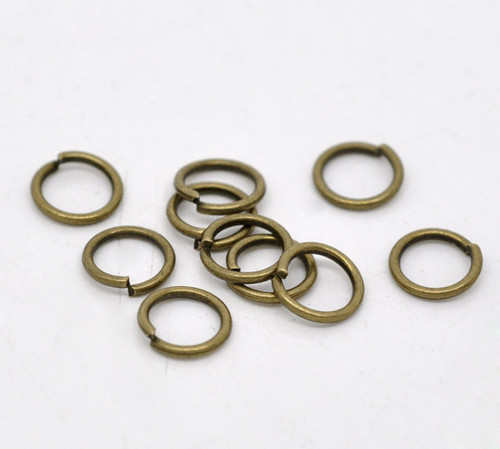 Kroužky/ ant.bronz/ 7mm, tl. 0,9mm
