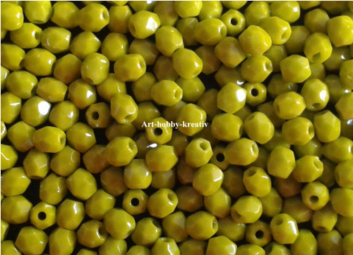 Ohňovky - Opaque Olivine, 3 mm
