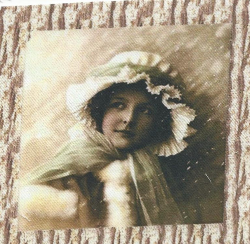 Bavlněná látka - panel 7,5 x 8 cm