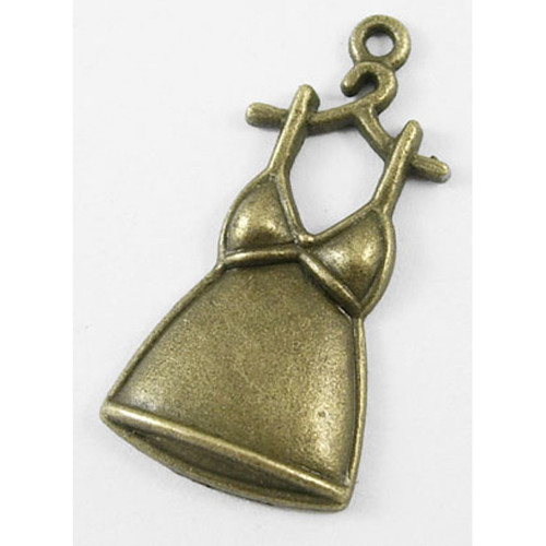 Šaty MAXI/ ant.bronz/ 34x17mm