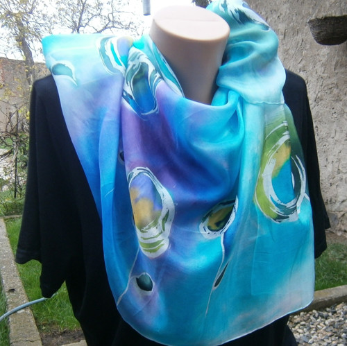 Barevný šátek. 90 x 90 cm. — foto 1