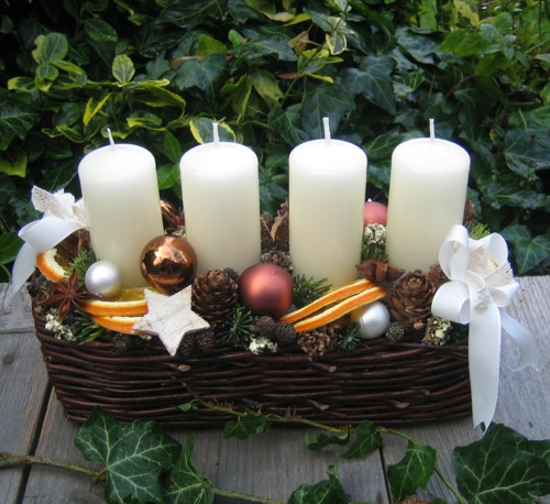 Adventní košíček s pomeranči — foto 1