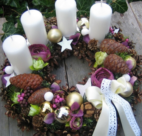 Adventní věnec na stůl — foto 1