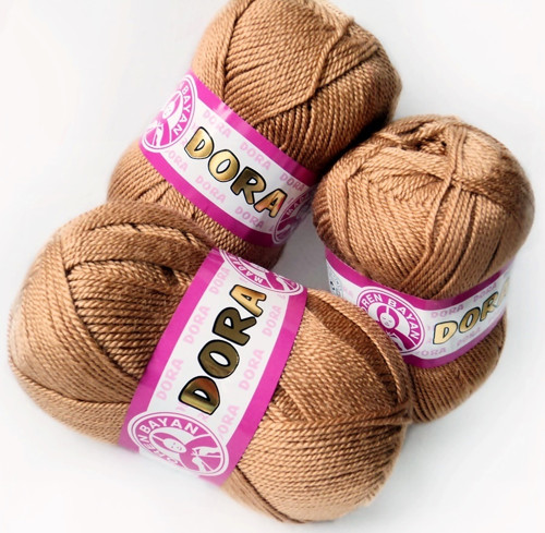 Příze DORA 100g světle hnědá č. 099