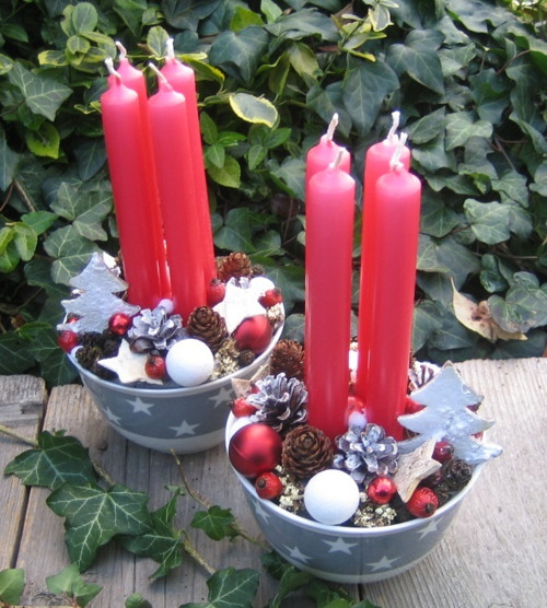 Adventní svícny s hvězdičkami — foto 1