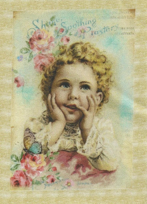 Bavlněná látka - panel 12 x 17,5 cm — foto 1