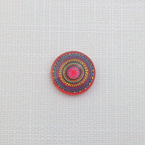 Čočka kulatá pr.20mm-mandala (za 1ks)