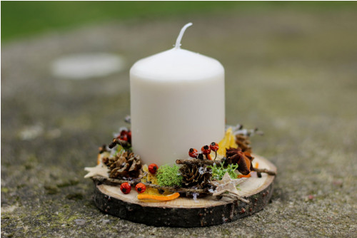 Adventní svícen s pomeranči — foto 1