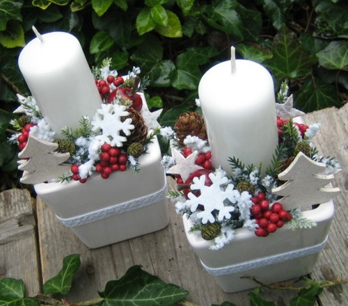 Adventní svícny se stromečky — foto 1