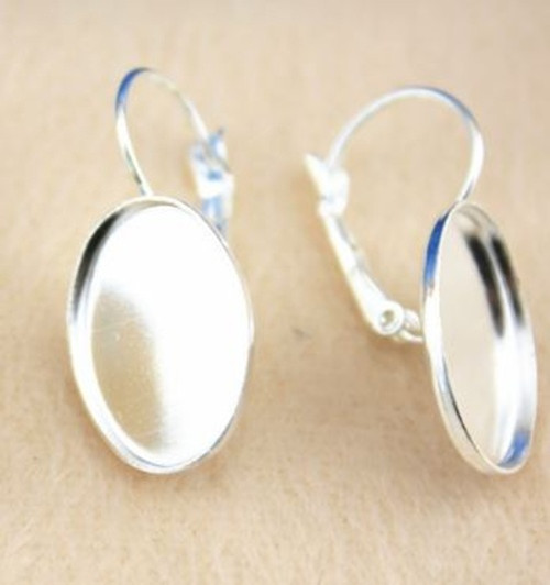 Lůžko náušnice ovál 13x18 mm - 10 párů