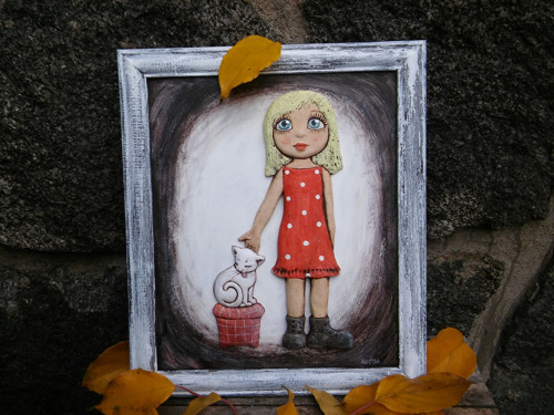 Dívka s kočičkou...obrázek — foto 1