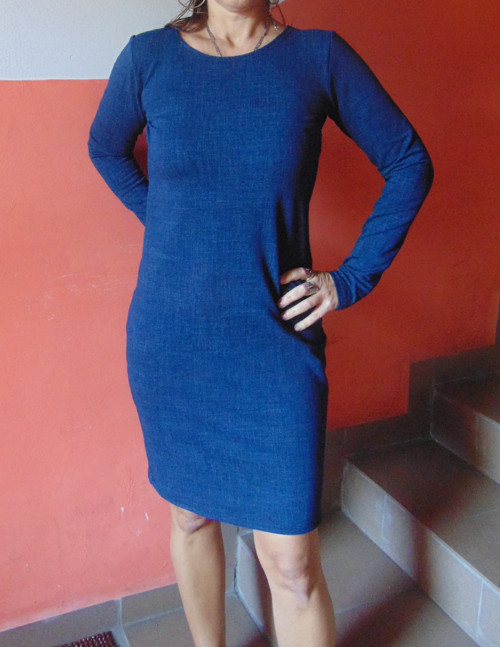 Pouzdrové šaty ,jeans