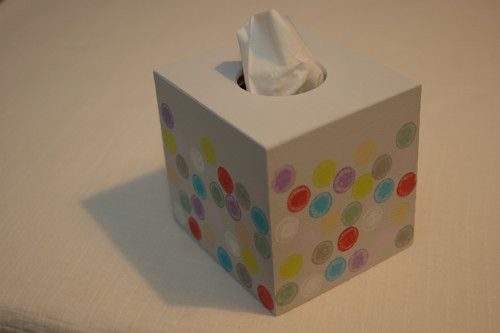 Box na kapesníky - puntík — foto 1