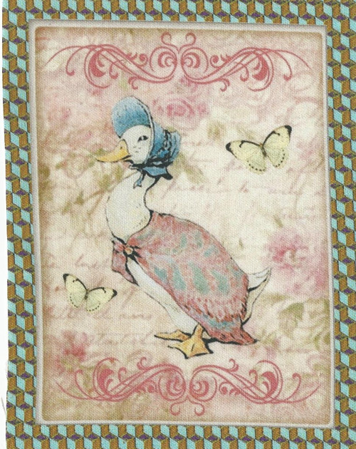 Bavlněná látka - panel 10 x 13,5 cm — foto 1