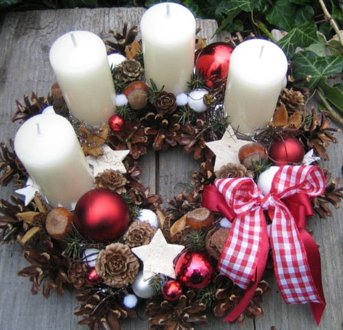 Adventní věneček na stůl — foto 1