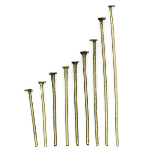 900 ks ketlovací nýt/ bronz/ MIX velikostí/ 1set