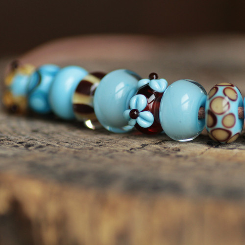 Náhrdelník z vinutek Blue Sky — foto 1
