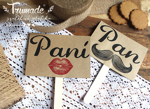 Svatební cedulka PAN A PANÍ — foto 1