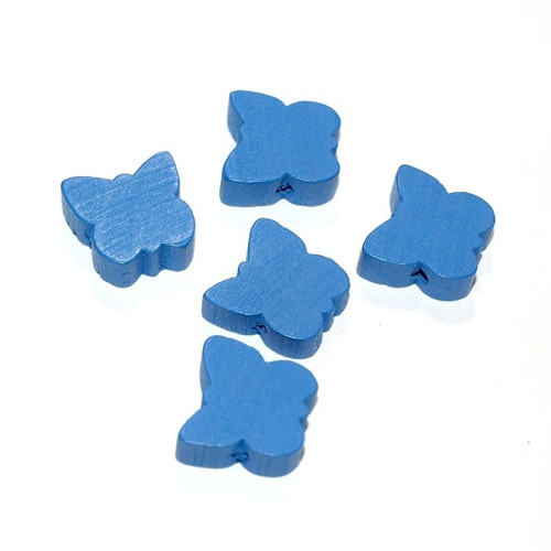 Dřevěné korálky - MOTÝL 16x16 mm (cena 20ks)