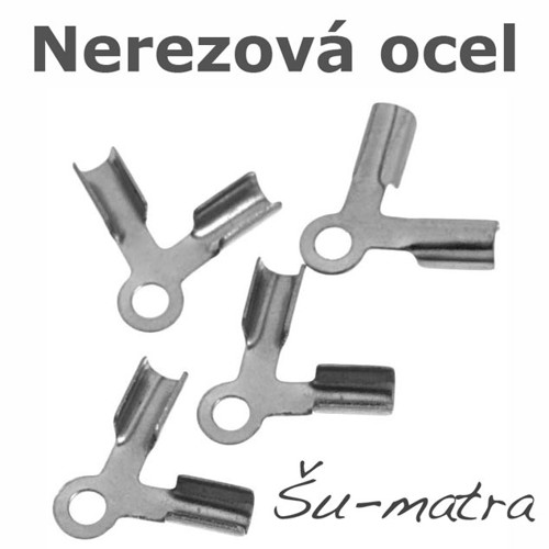 Koncovka 9x10 mm z nerezové oceli (4 ks)
