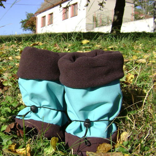 Soft. botičky S VLOŽKOU MIMI- tyrkys — foto 1
