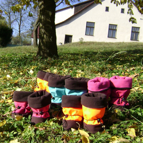 Soft. botičky S VLOŽKOU MIMI- reflex oranž — foto 1