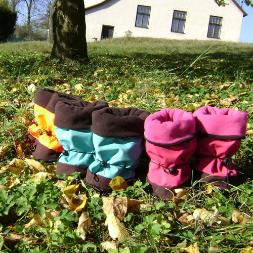 Soft. botičky s vložkou tyrkys — foto 1