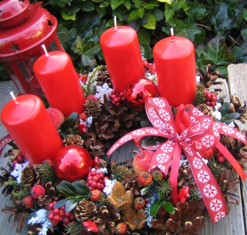 Adventní věneček na stůl - tradičně — foto 1