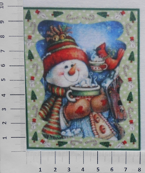 Teplákovina panel - sobíci, sněhuláci (9/70) — foto 1